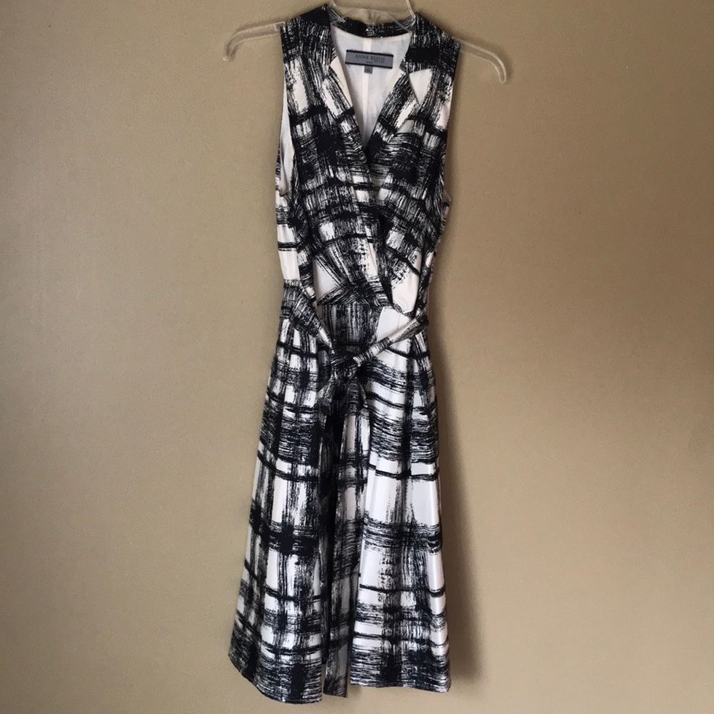 Anne Klein silk dress with belt